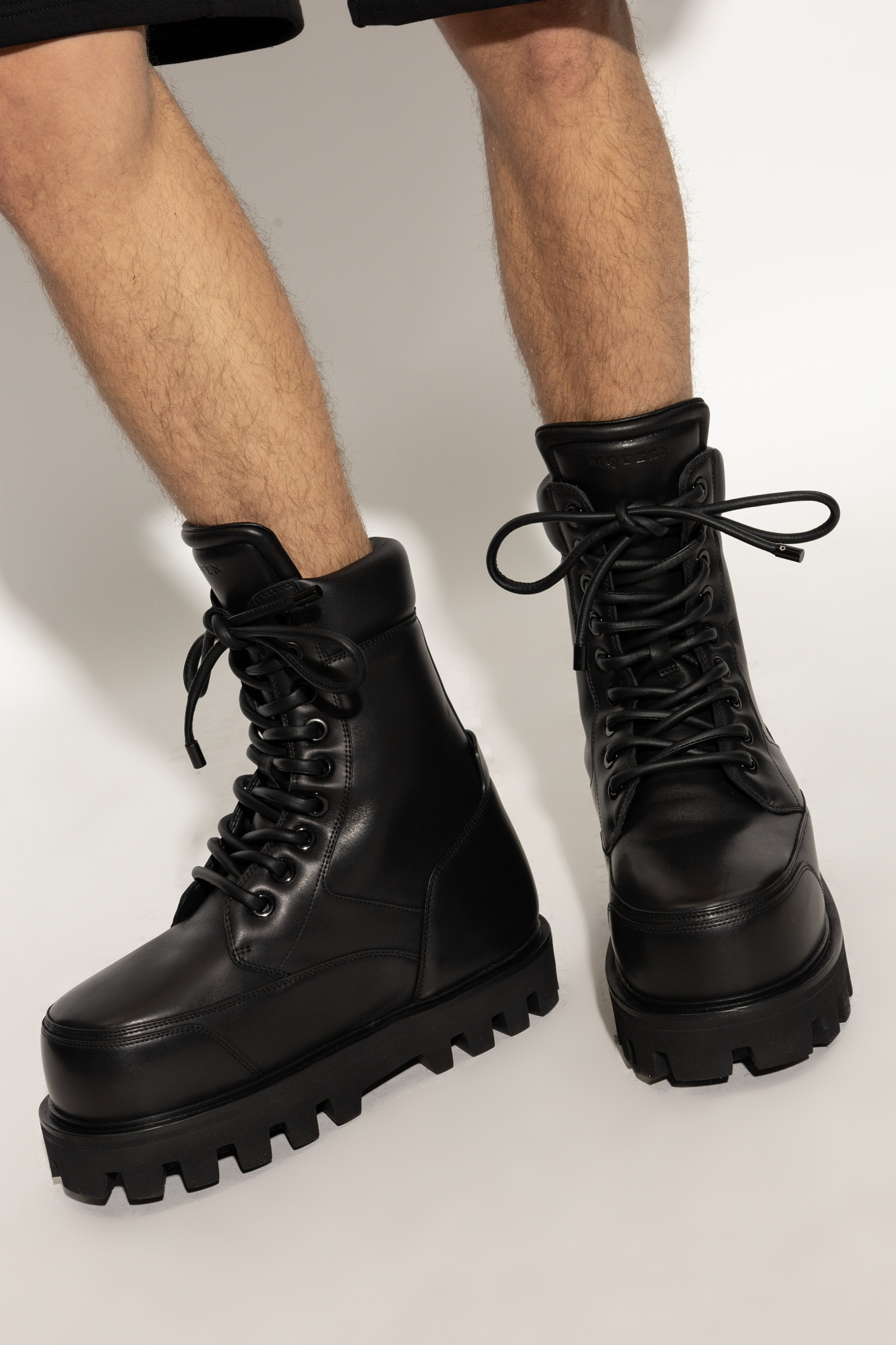 Alexander McQueen Leather wedge ankle boots | Men's Shoes Alexander McQueen Leather wedge ankle boots | Men's Shoes